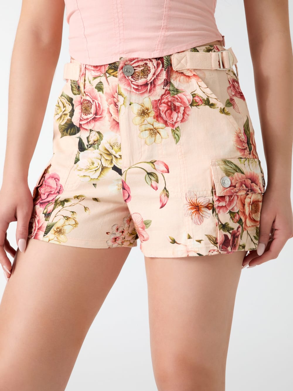 Cargo denim shorts - Guess