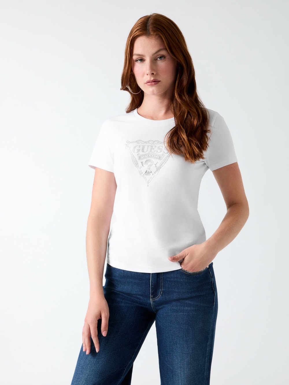 Triangle logo t-shirt - Guess