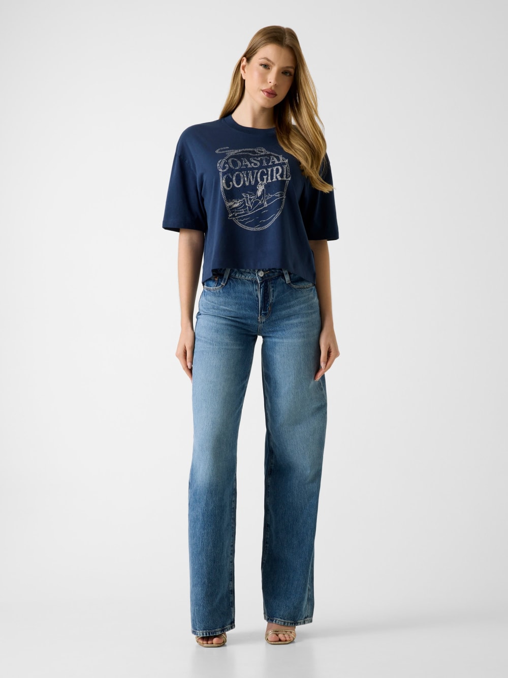 Rhinestones t-shirt - Guess