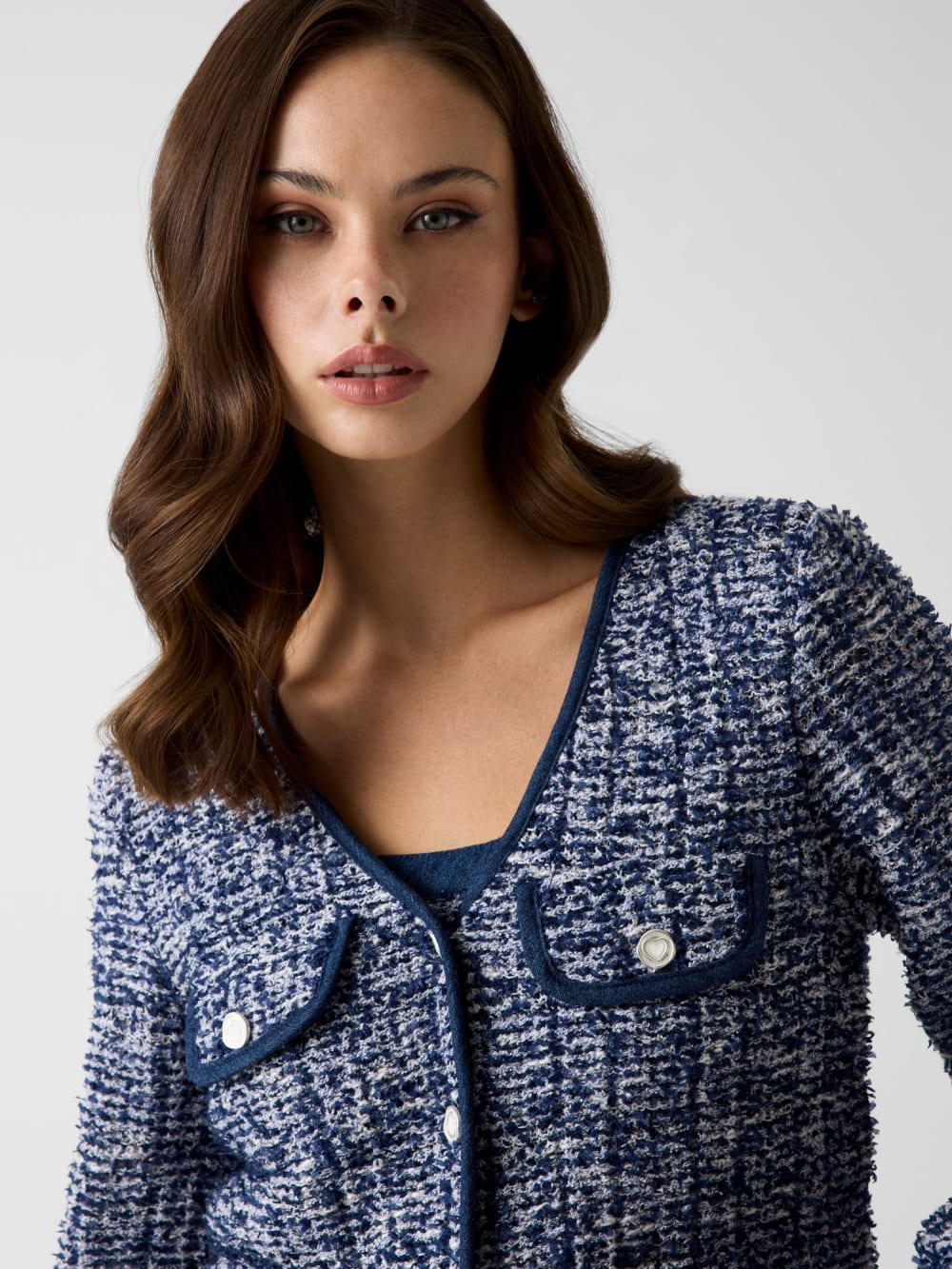 LADIES LS BTTN UP CA - Guess