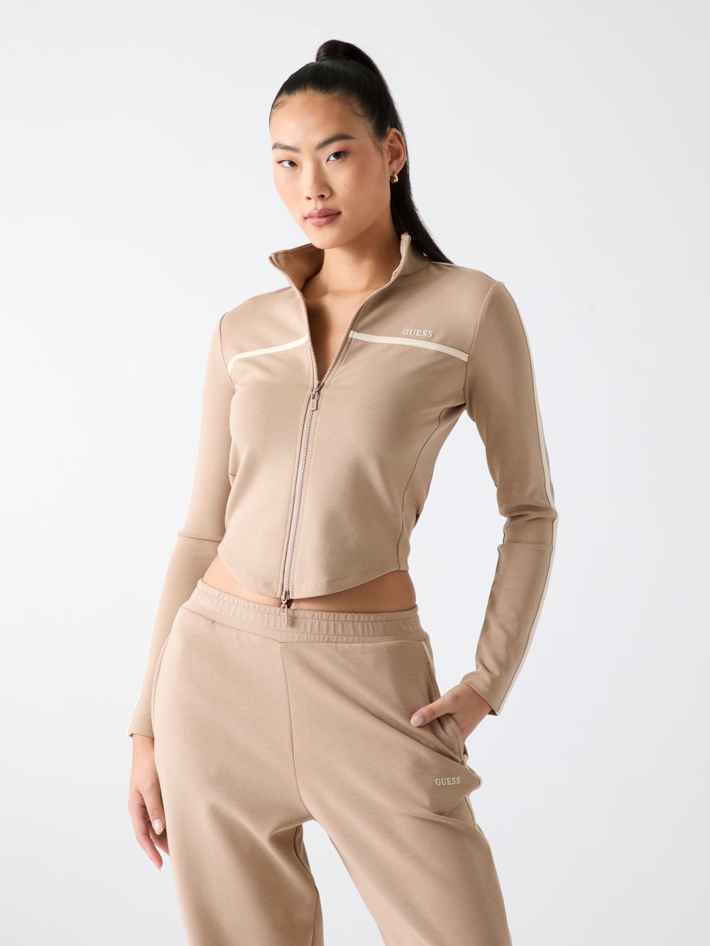 Full-zip logo sweatshirt - Guess