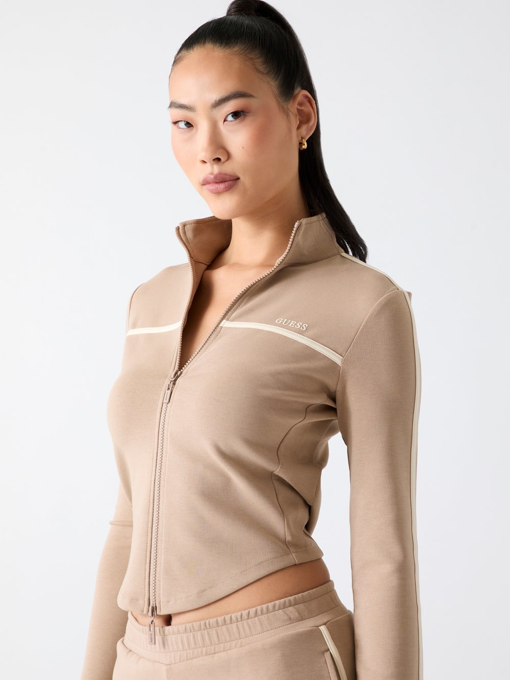 Full-zip logo sweatshirt - Guess