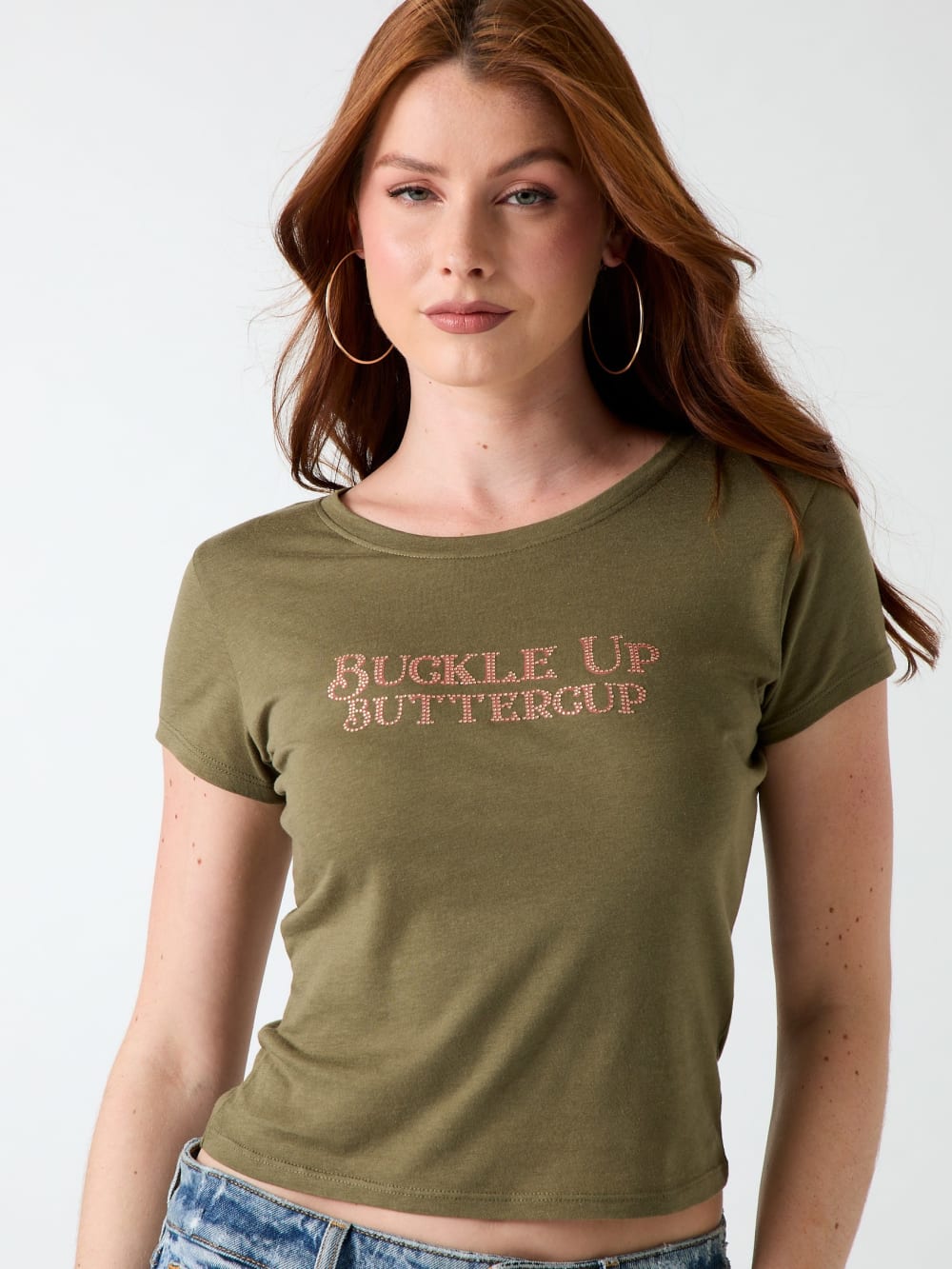 Rhinestones t-shirt - Guess