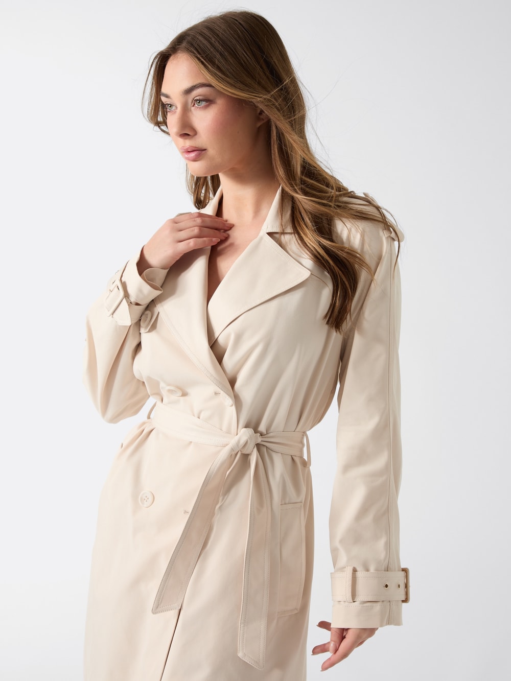 Viscose-blend trench - Guess