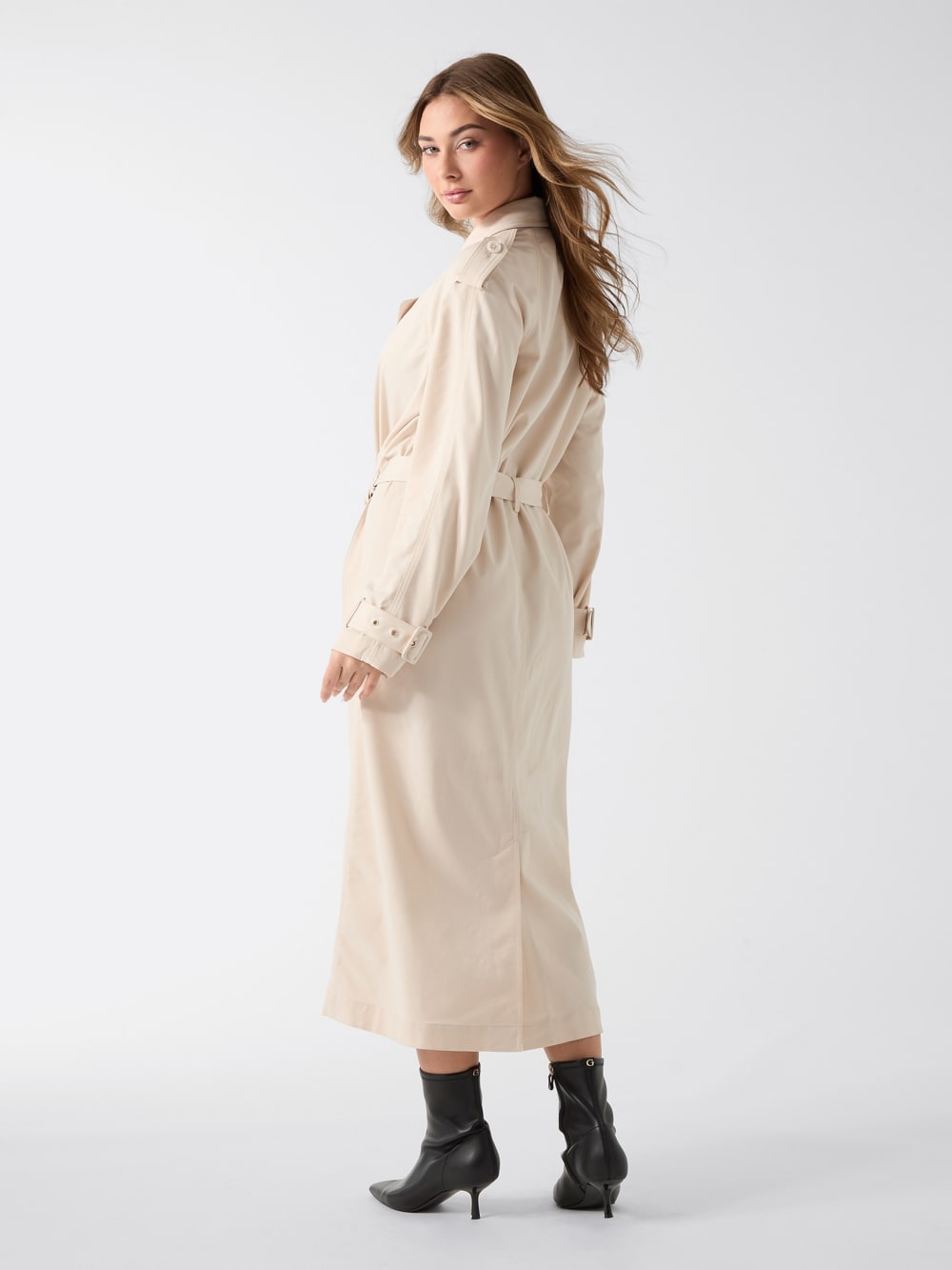 Viscose-blend trench - Guess