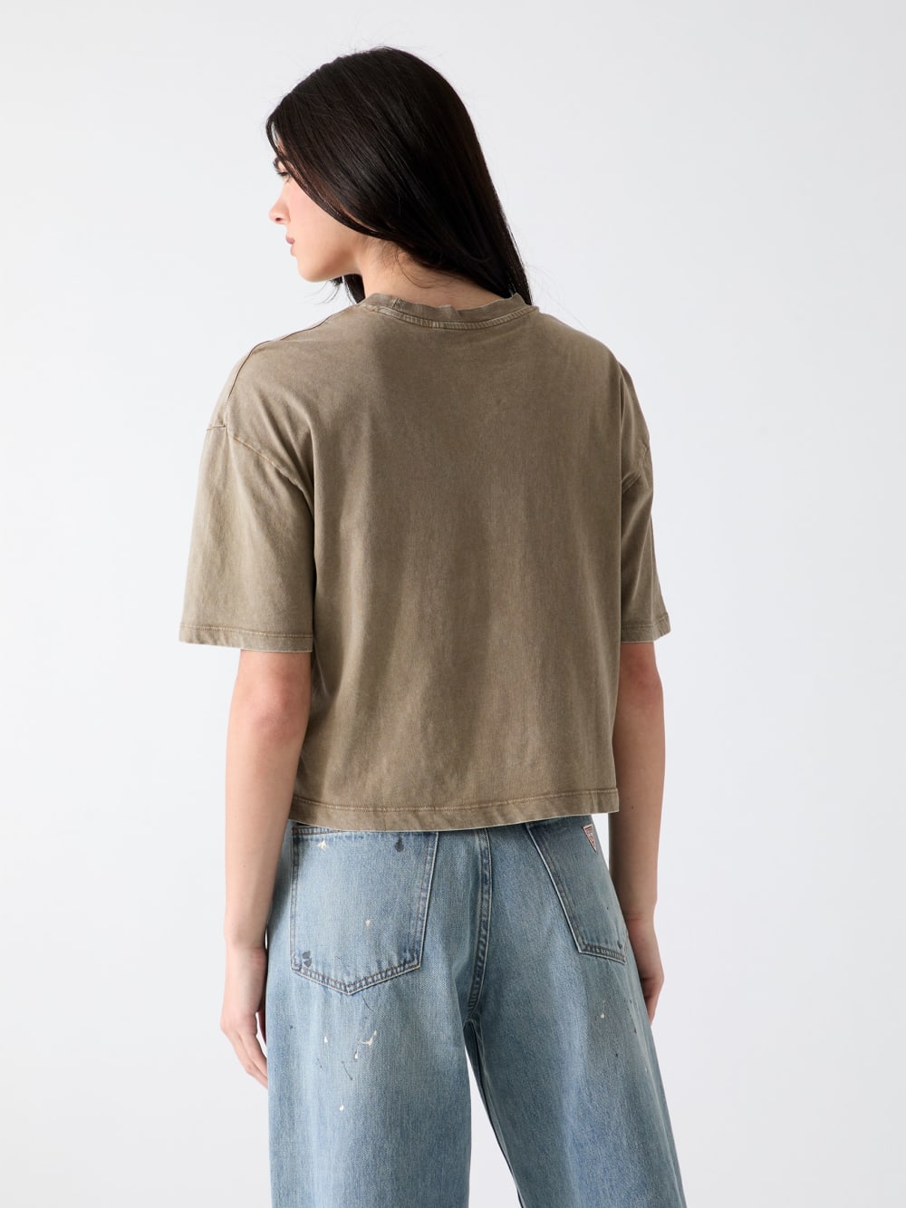 Foiled boxy t-shirt - Guess