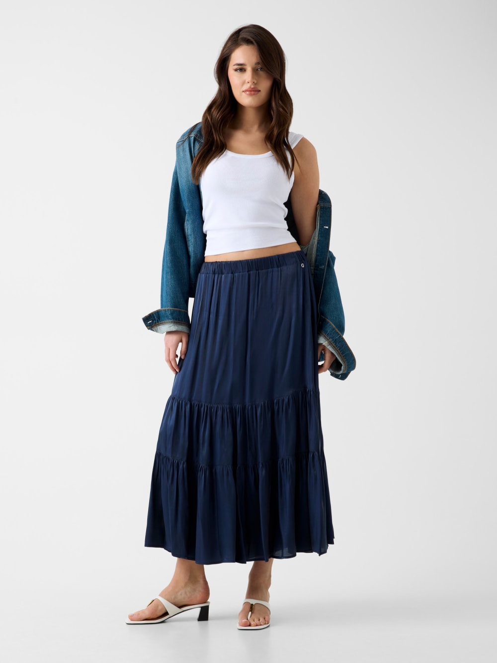 Pleated maxi skirt - Guess