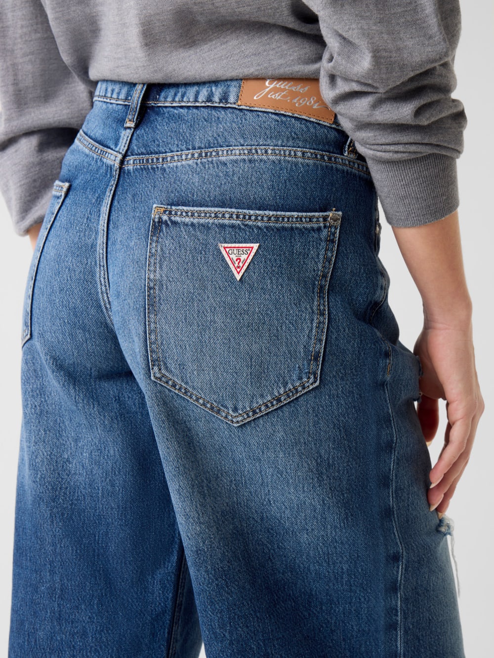 Baggy denim bermuda - Guess
