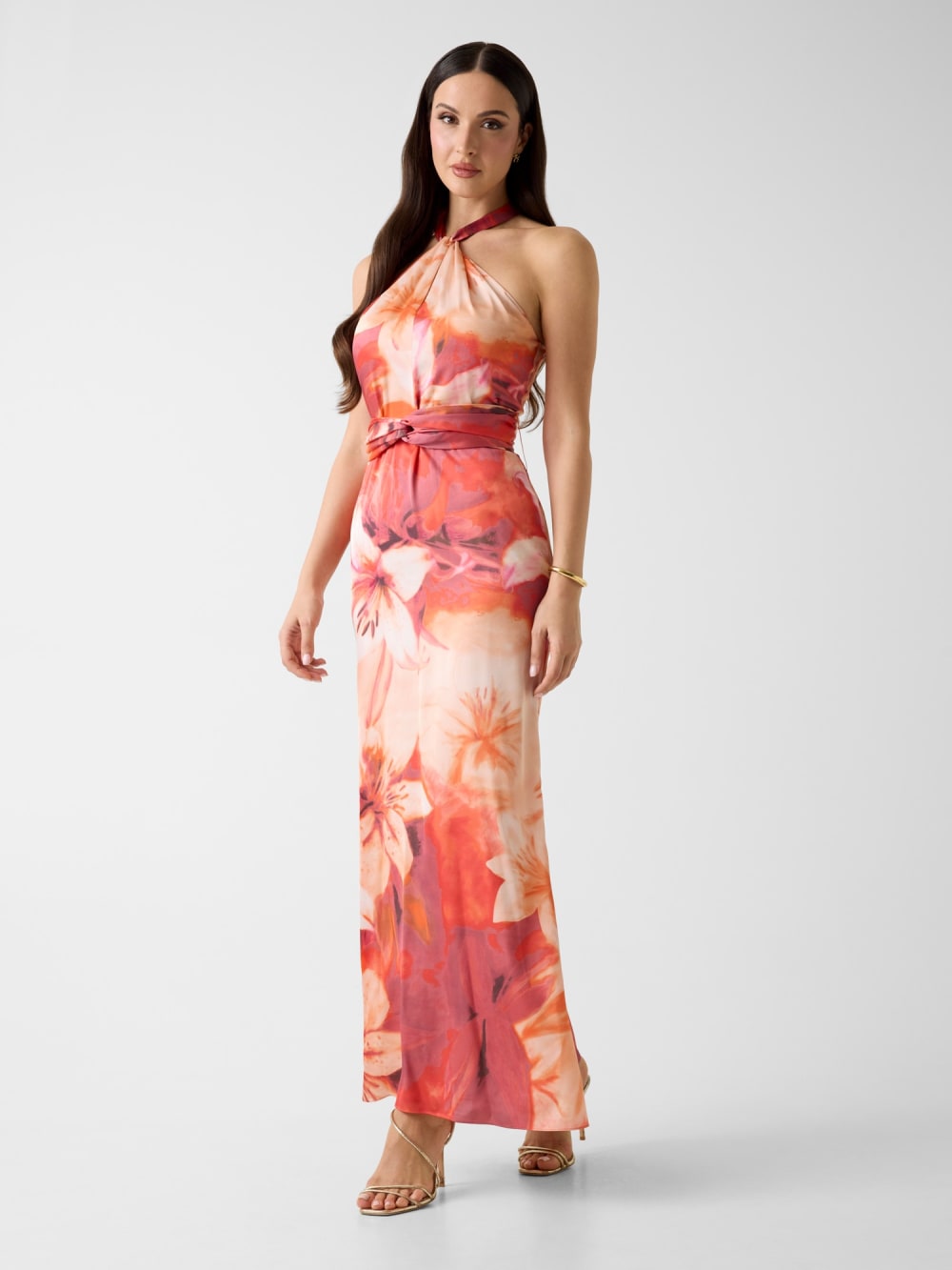 Marciano floral print long dress - Guess