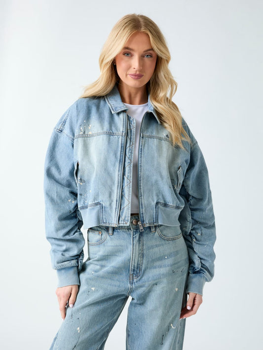 Denim bomber jacket - Guess