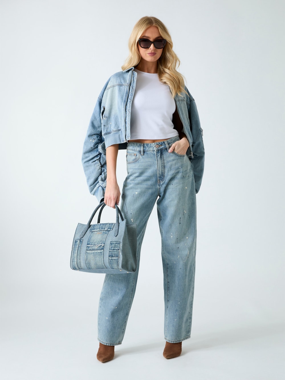 Denim bomber jacket - Guess