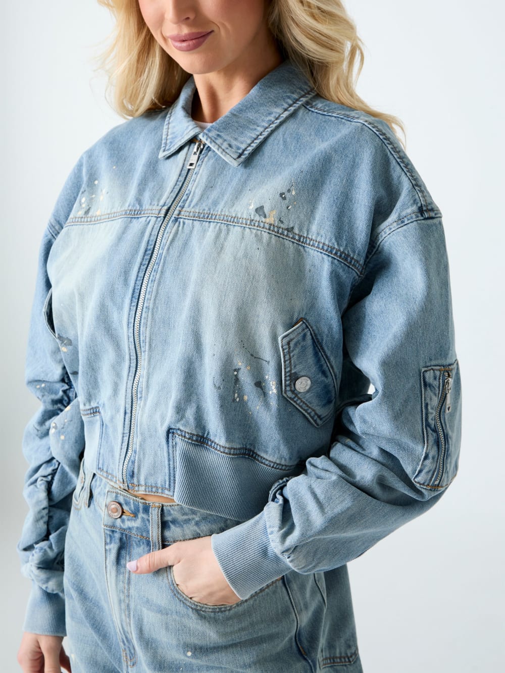 Denim bomber jacket - Guess