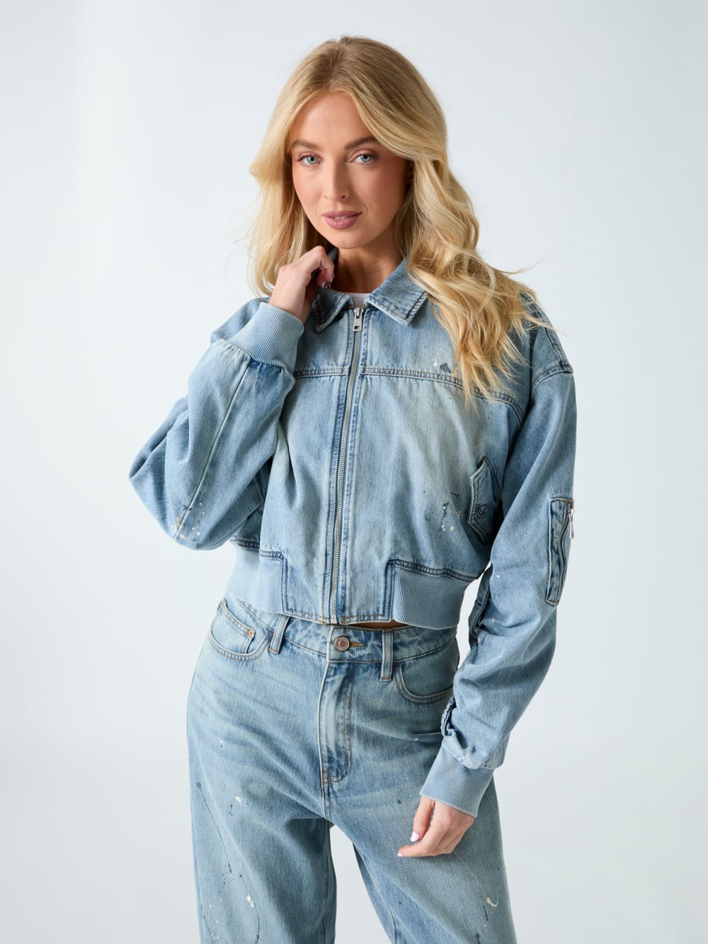 Denim bomber jacket - Guess