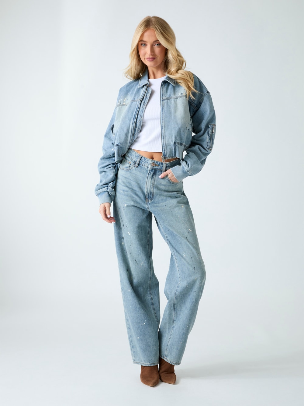 Denim bomber jacket - Guess