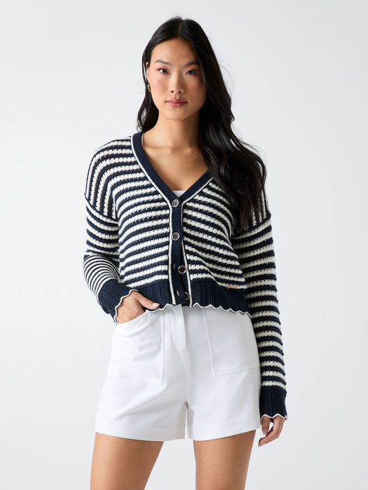 Striped sweater cardigan - Guess