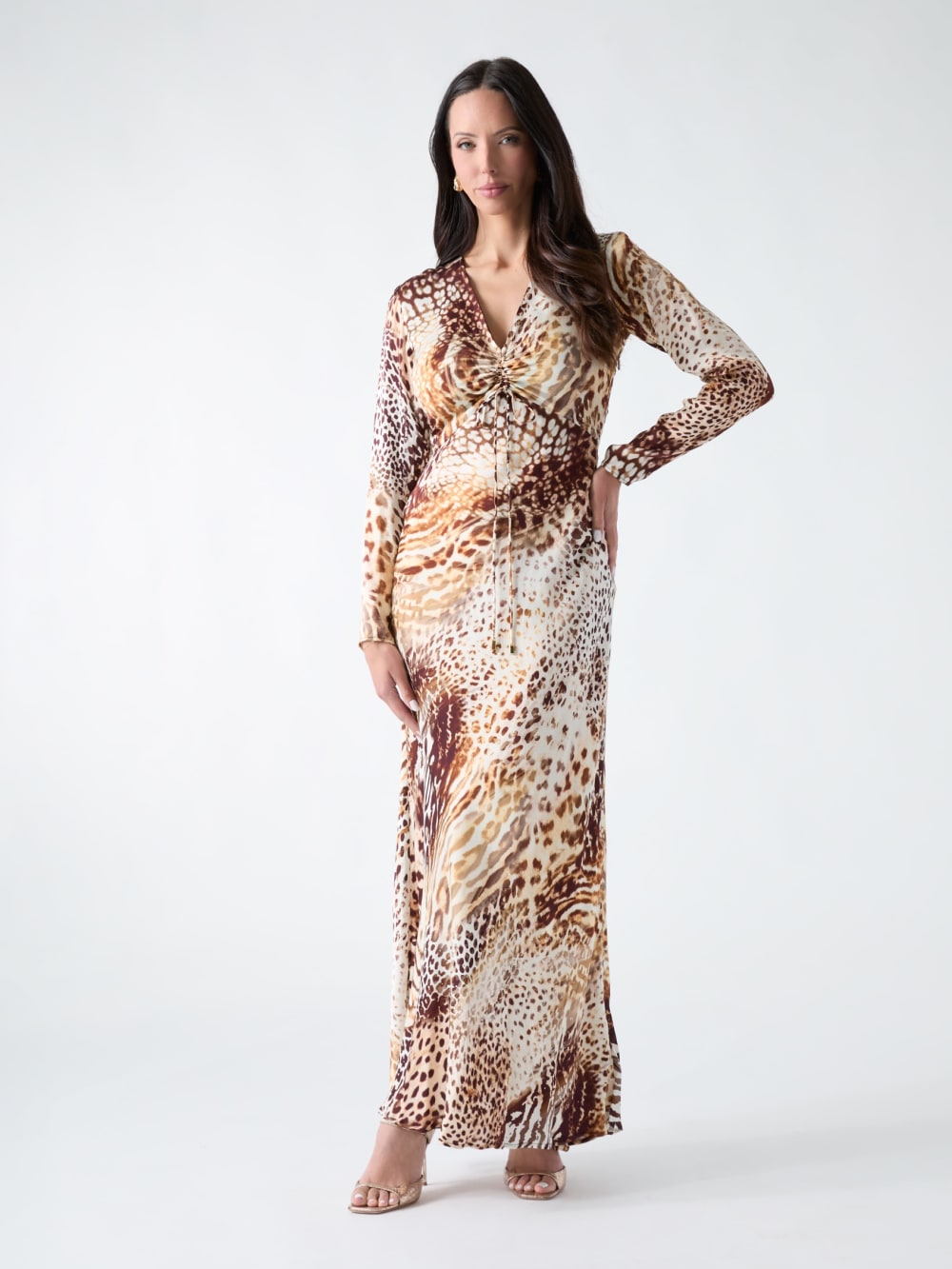 Marciano print long dress - Guess