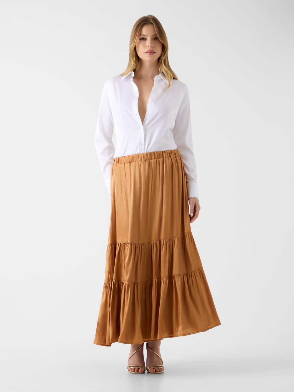 Pleated maxi skirt - Guess