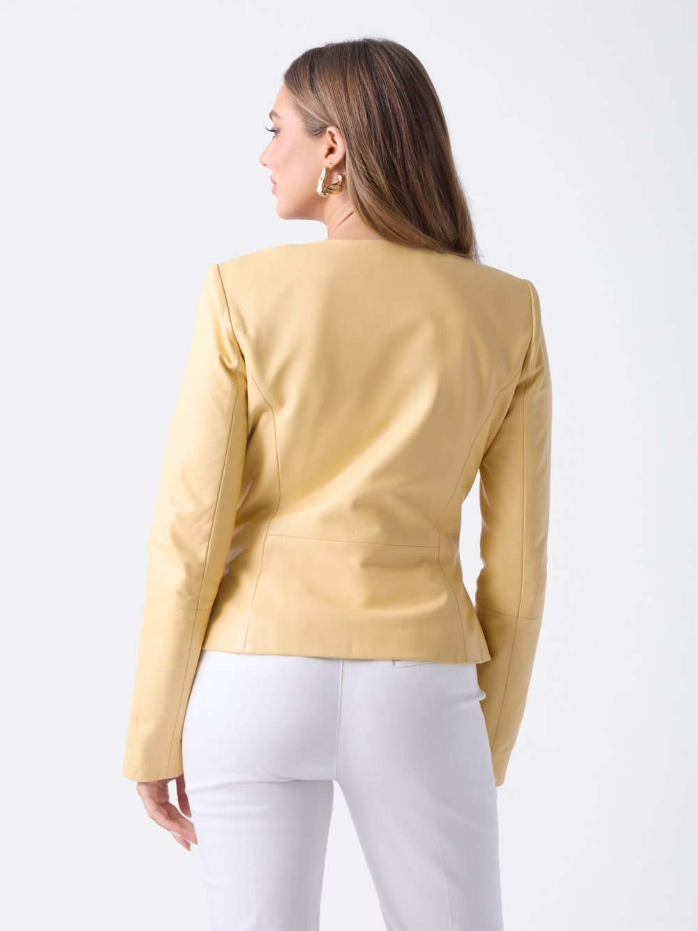 Marciano Peplum Leather Jacket - Guess