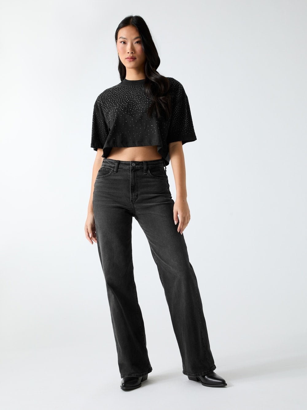 Rhinestones t-shirt - Guess