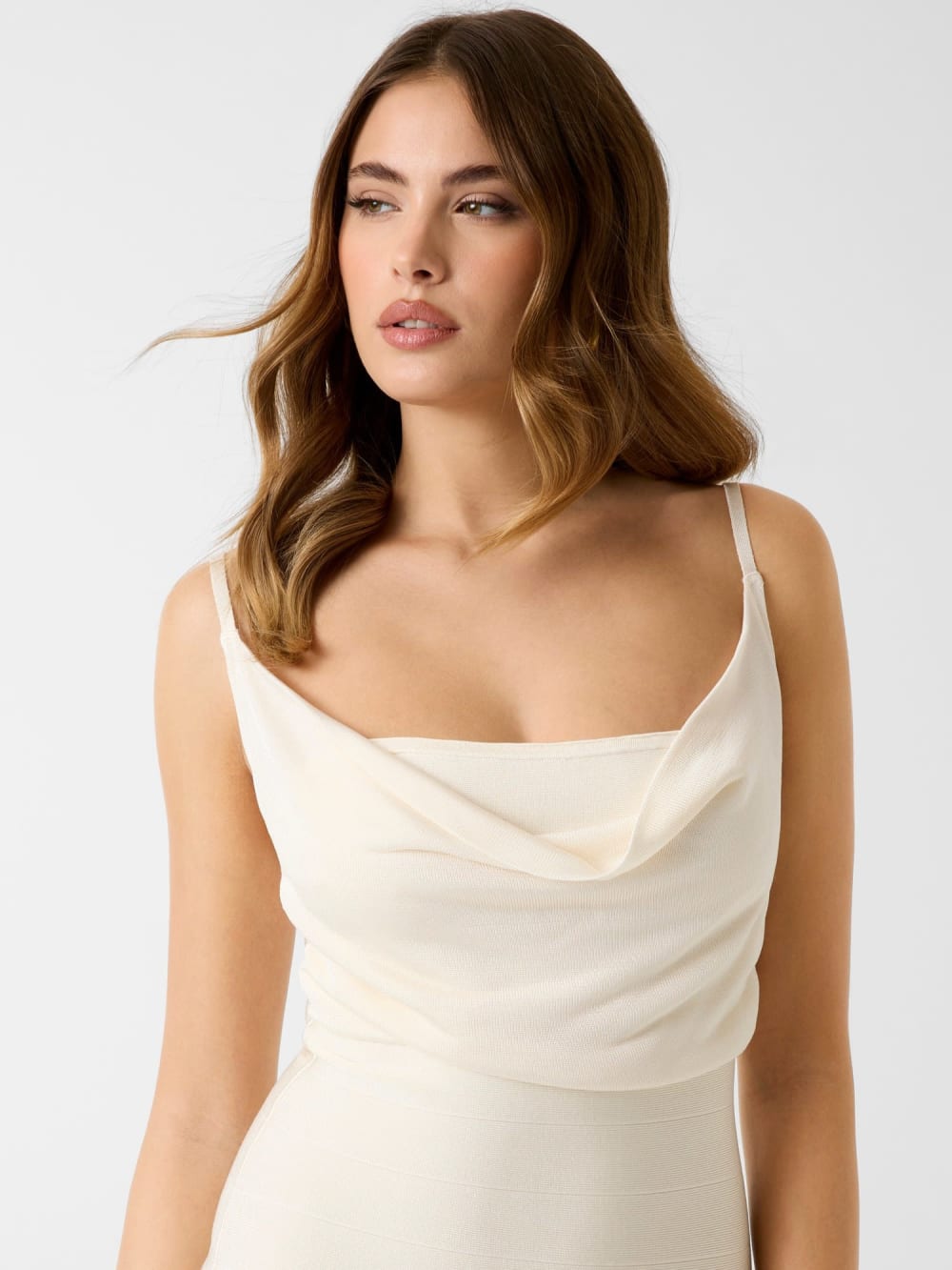 Flounced Bandage Mini Dress - Guess