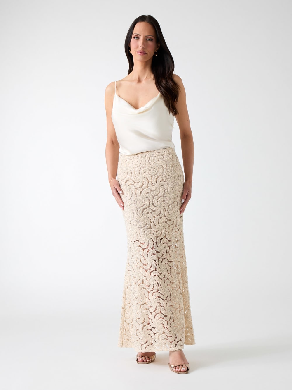 Marciano operwork textured skirt - Guess
