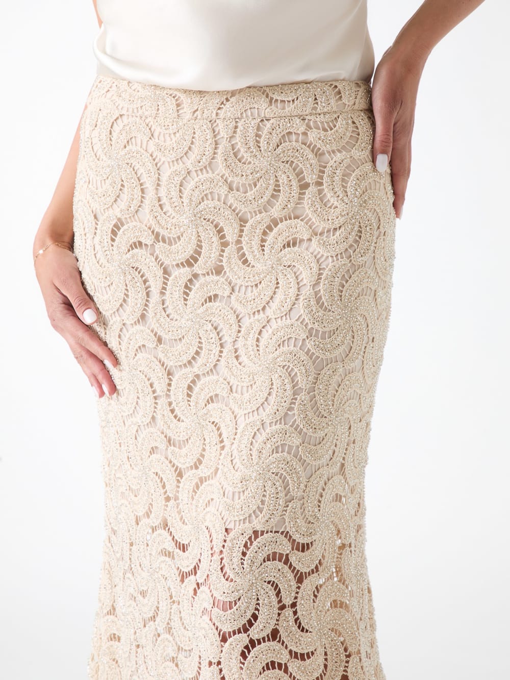 Marciano operwork textured skirt - Guess