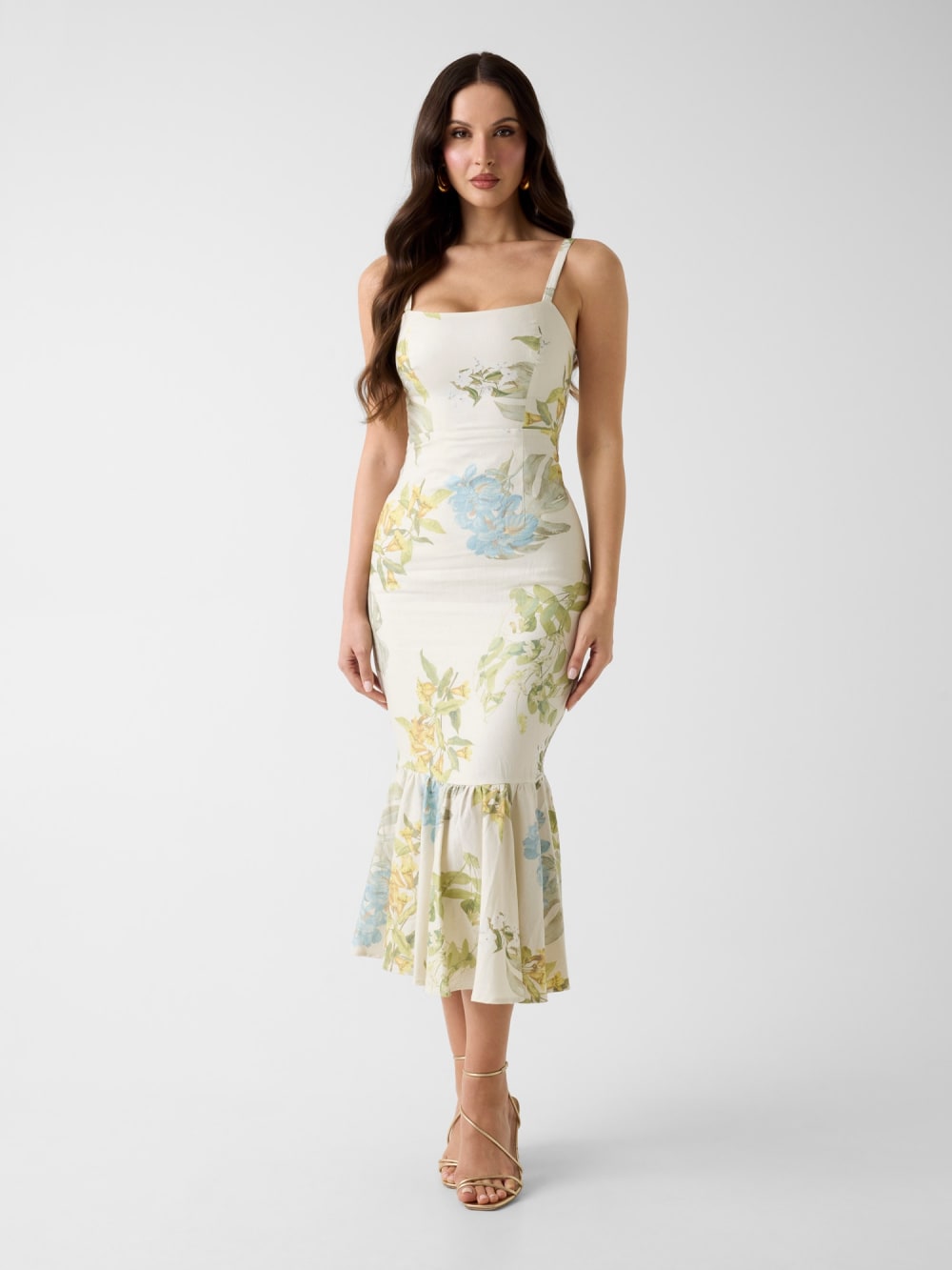 Linen-blend dress - Guess