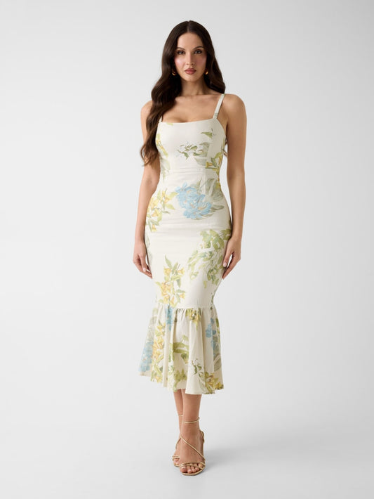 Linen-blend dress - Guess
