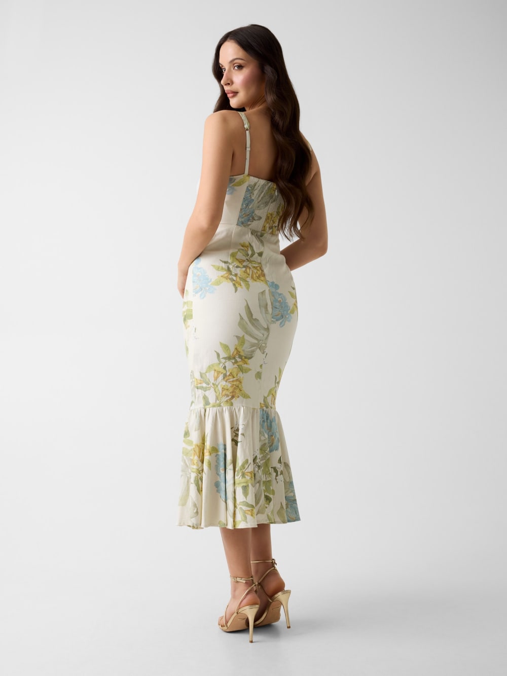 Linen-blend dress - Guess