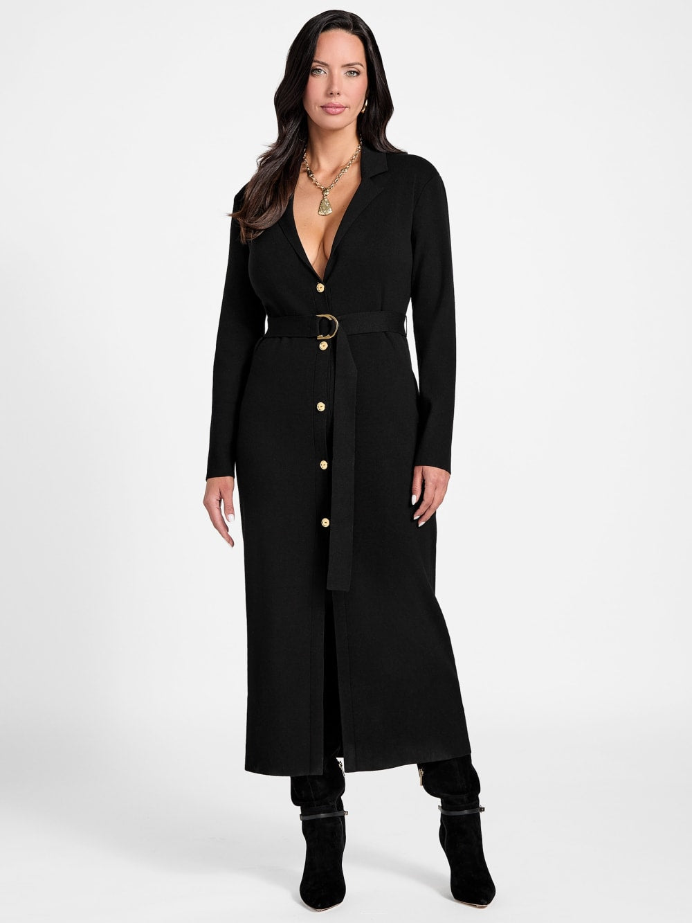 Aabish Longline Cardigan Sweater - Guess