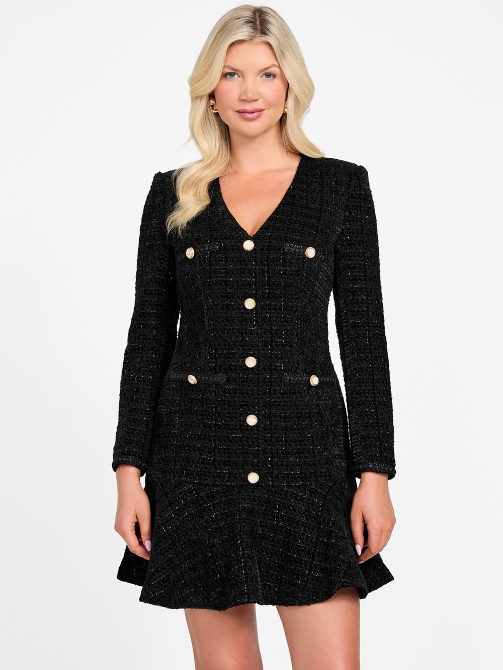 Eco Sue Boucle Mini Dress - Guess