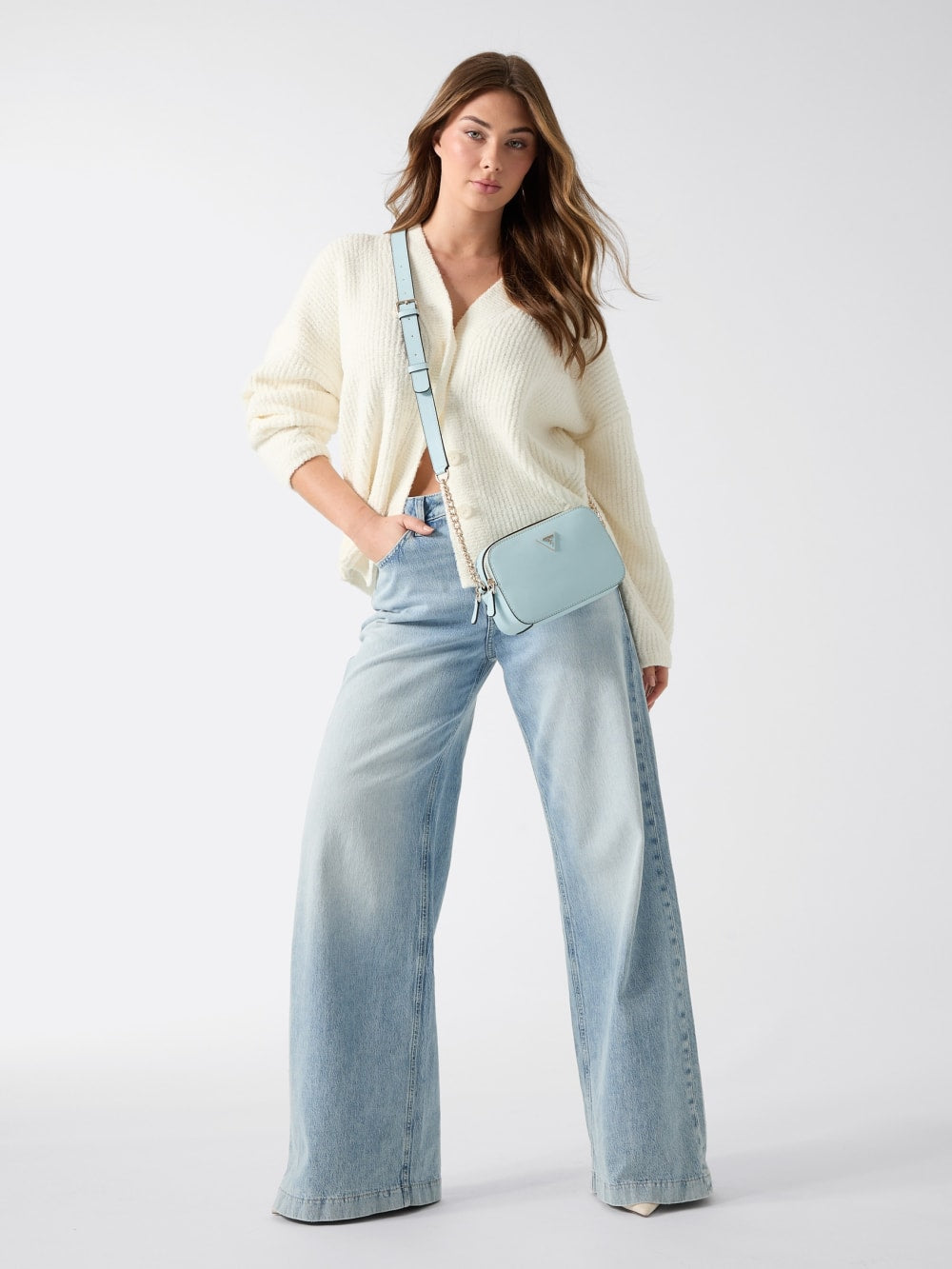 V neck sweater cardigan - Guess