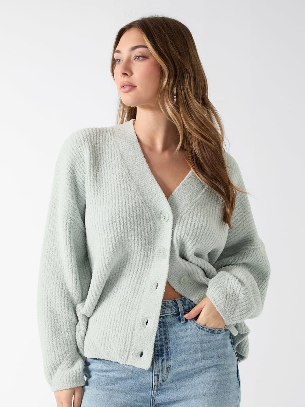 V neck sweater cardigan - Guess