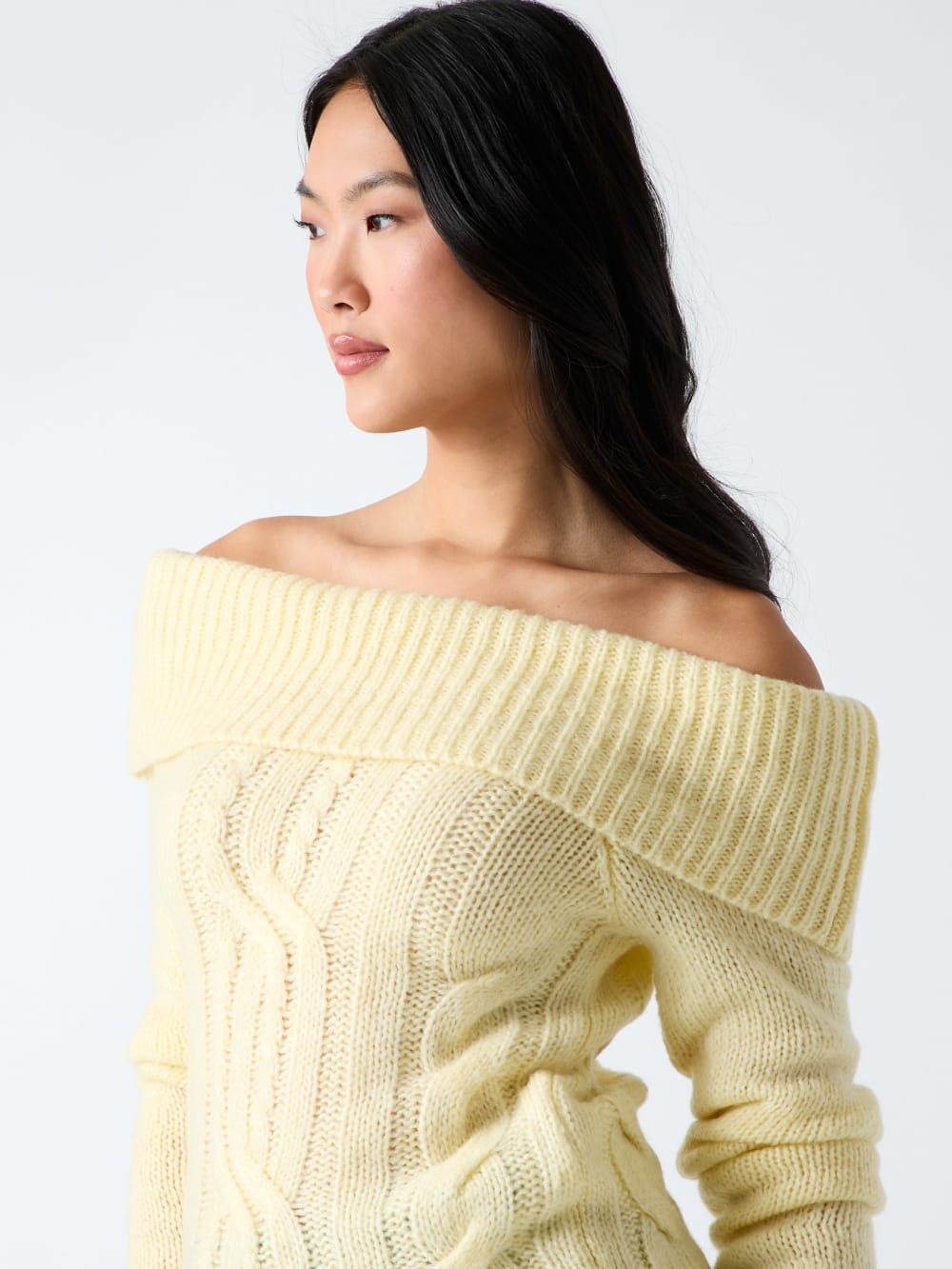 Off-shoulder wool-blend sweater - Guess