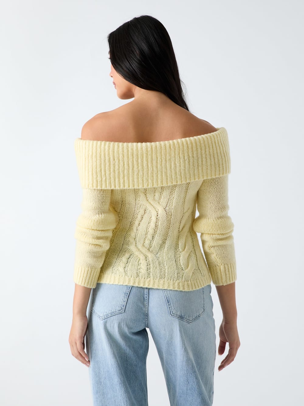 Off-shoulder wool-blend sweater - Guess