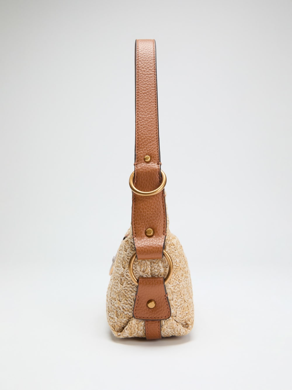 Camden Straw Mini Shoulder Bag - Guess