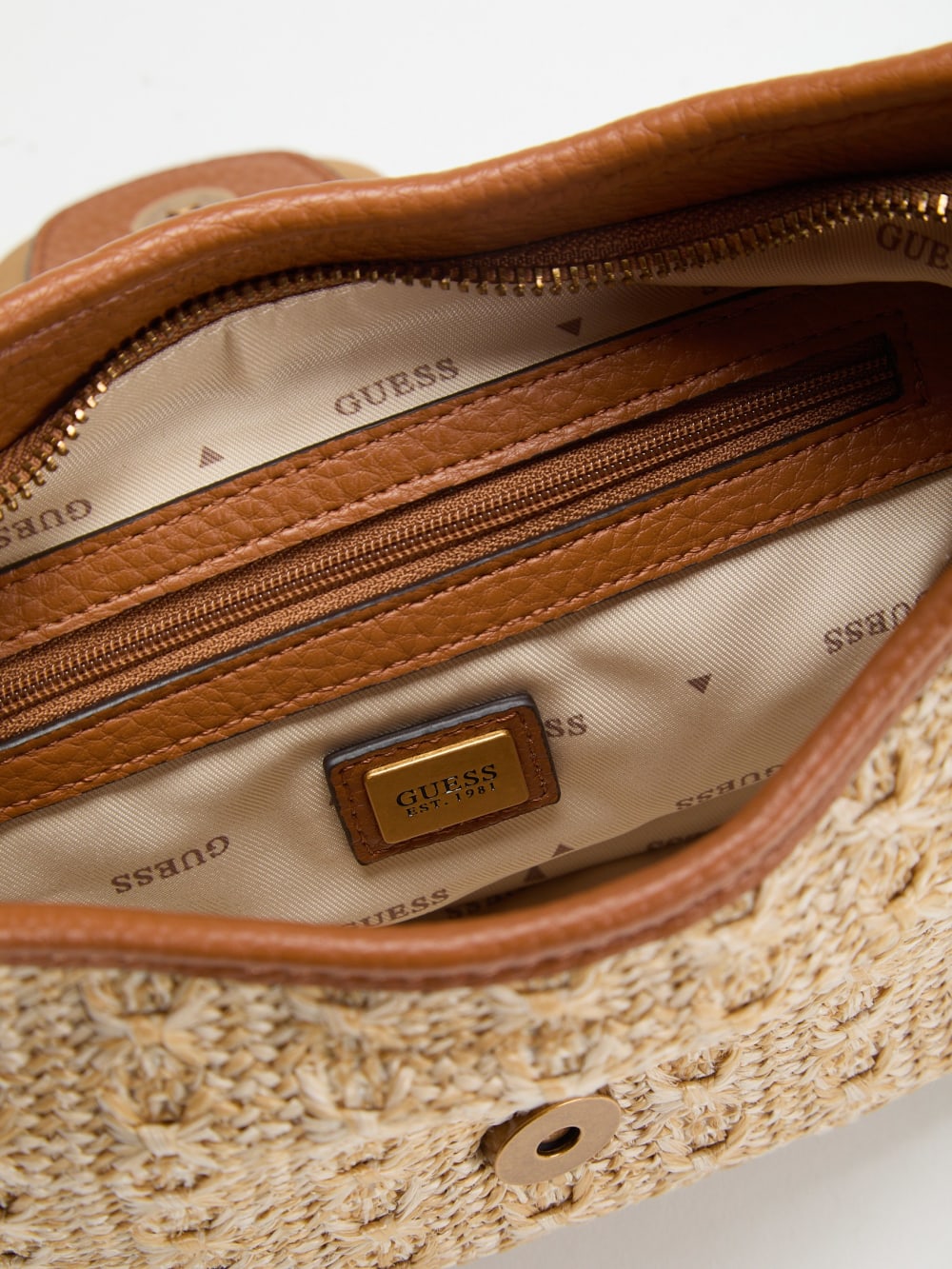 Camden Straw Mini Shoulder Bag - Guess