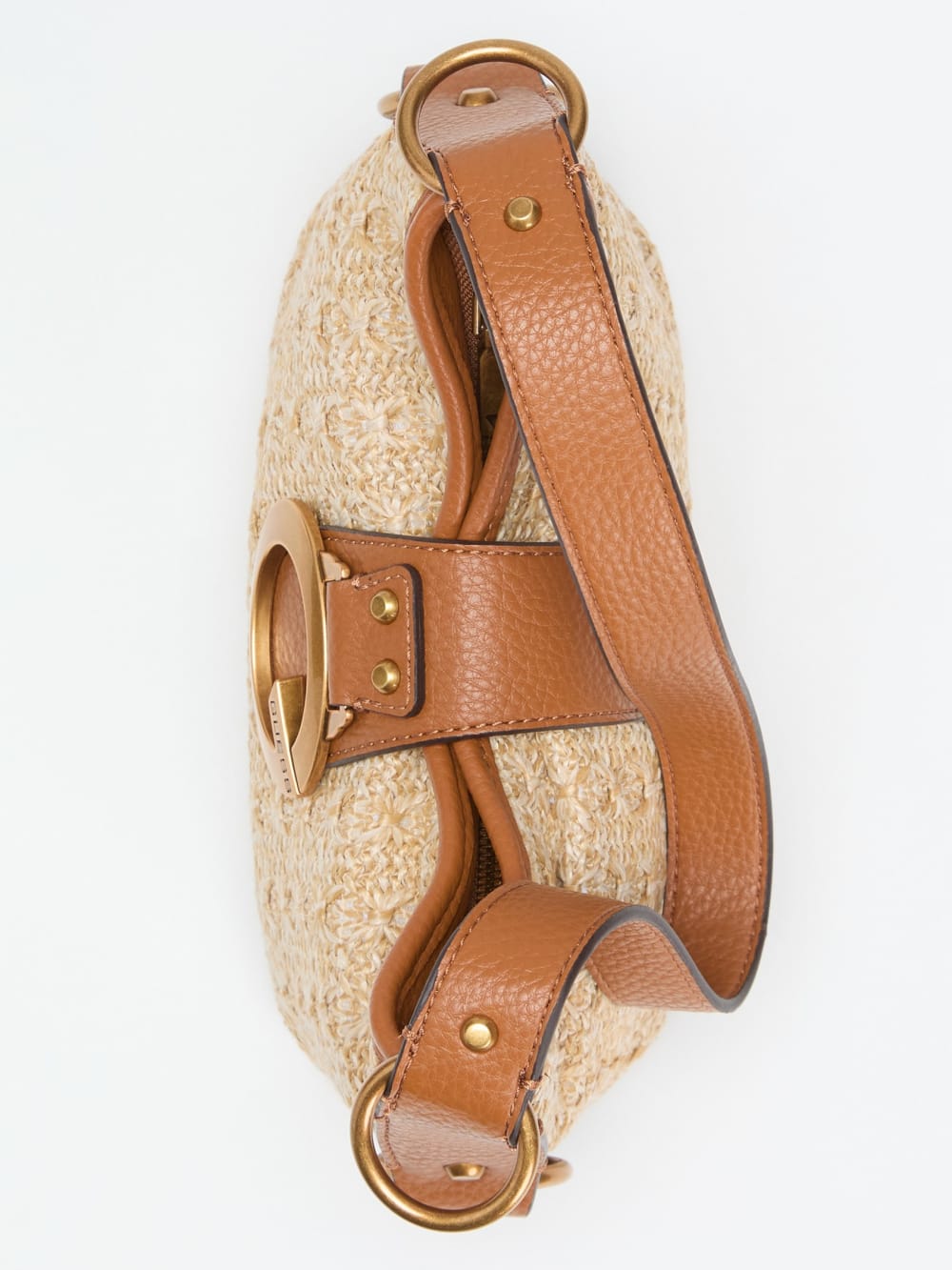 Camden Straw Mini Shoulder Bag - Guess