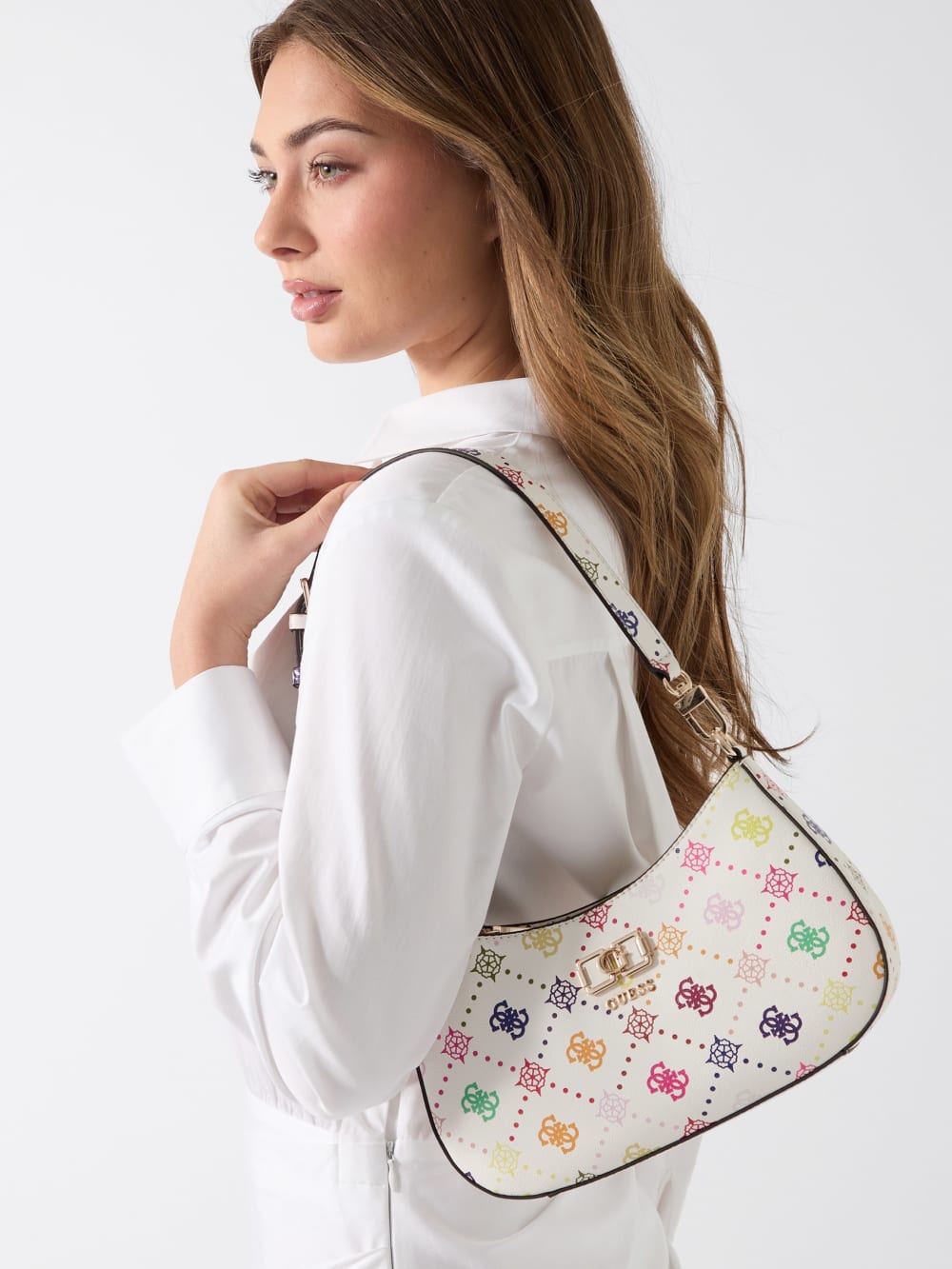 Emelie Logo Shoulder  Bag - Guess