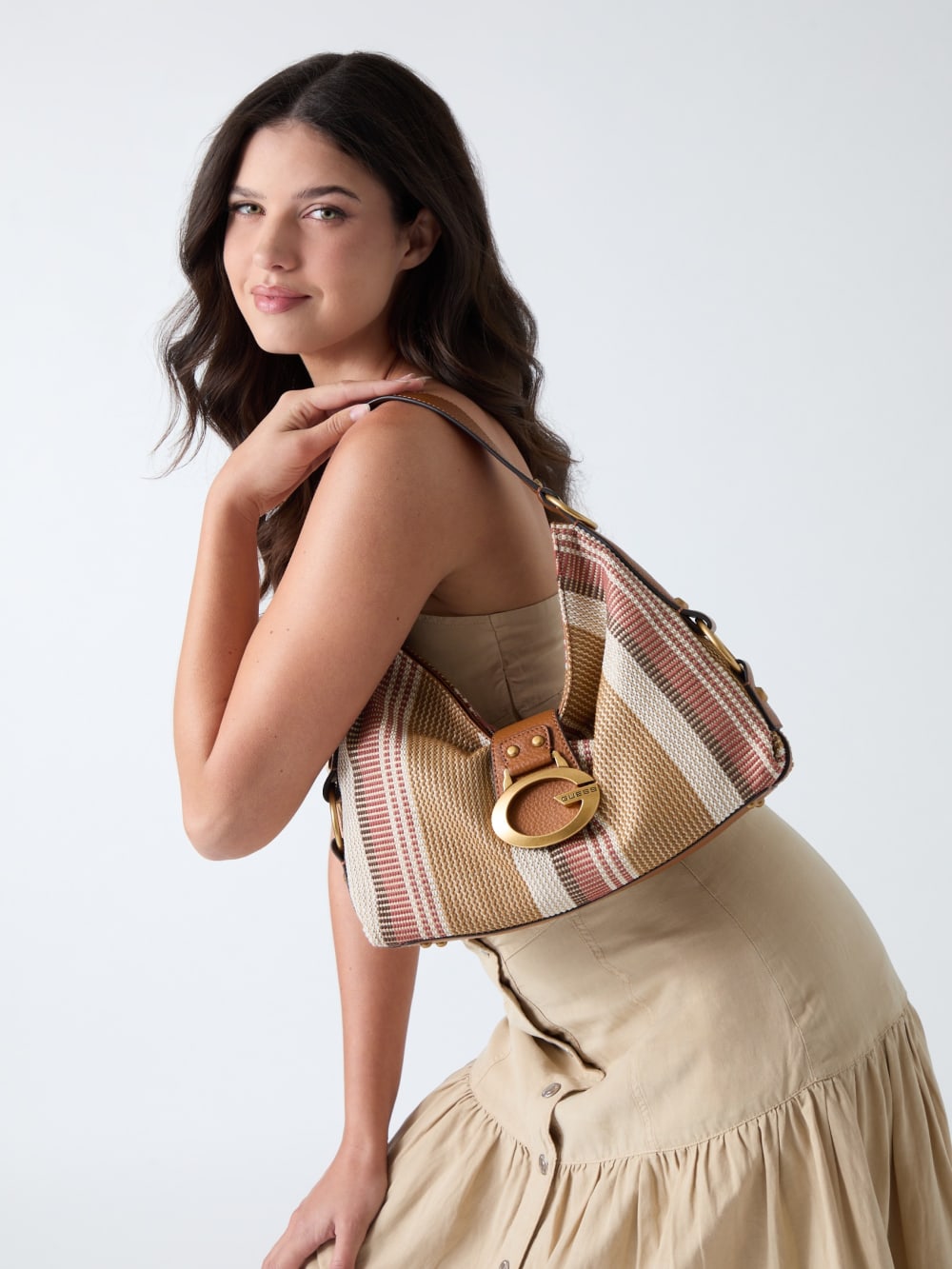 Camden Woven Shoulder Bag - Guess