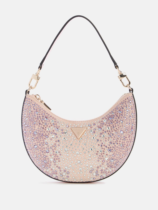 Tasmin Rhinestones Hobo Bag - Guess