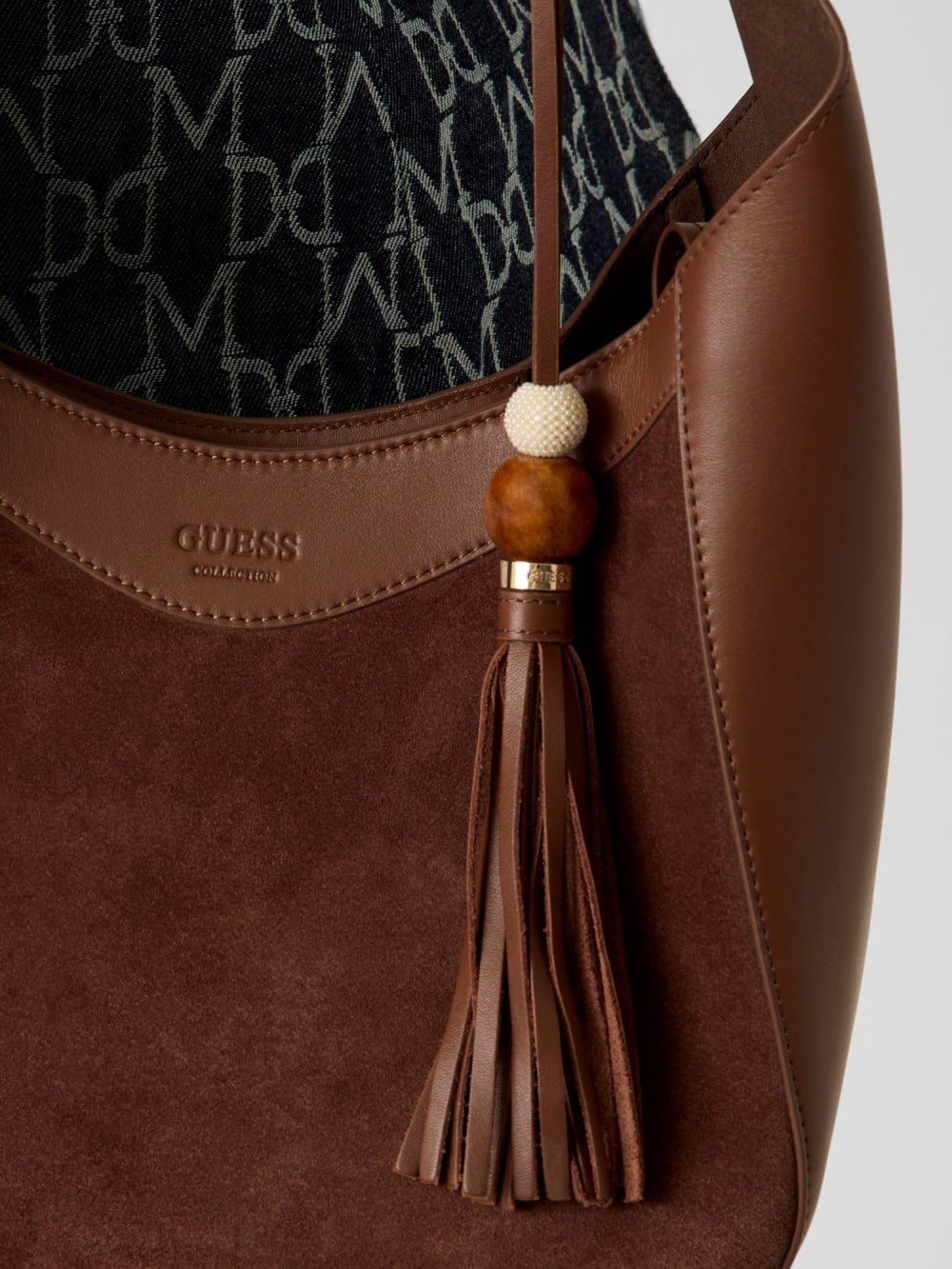 Nina genuine leather hobo bag - Guess