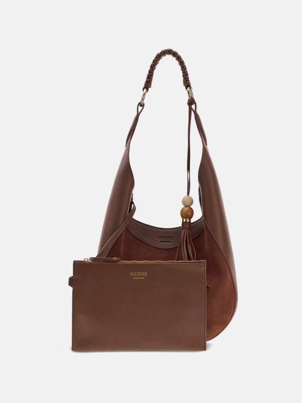 Nina genuine leather hobo bag - Guess