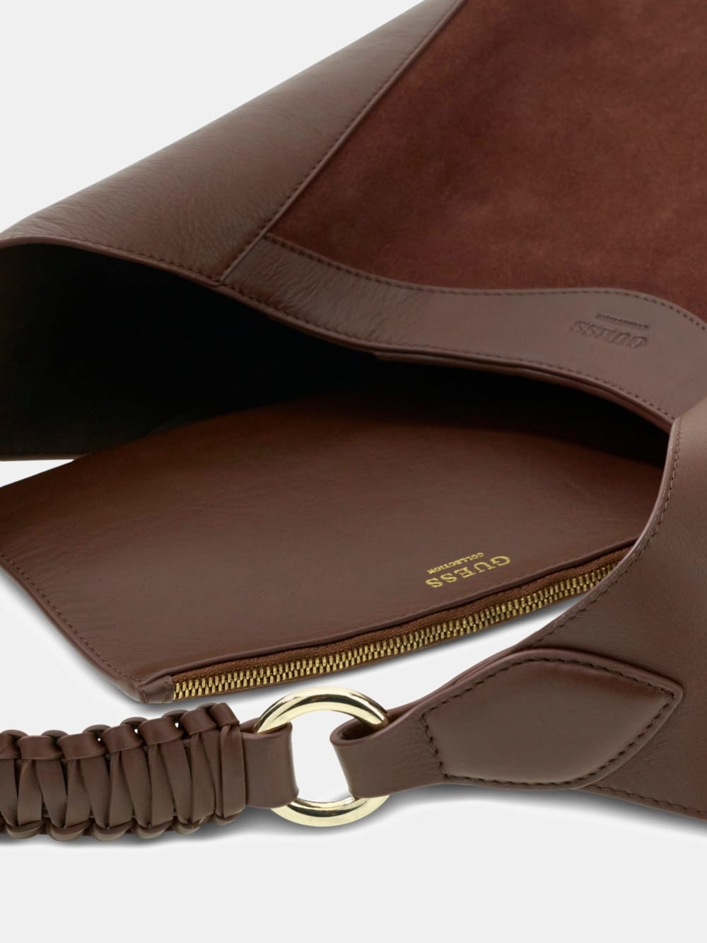Nina genuine leather hobo bag - Guess