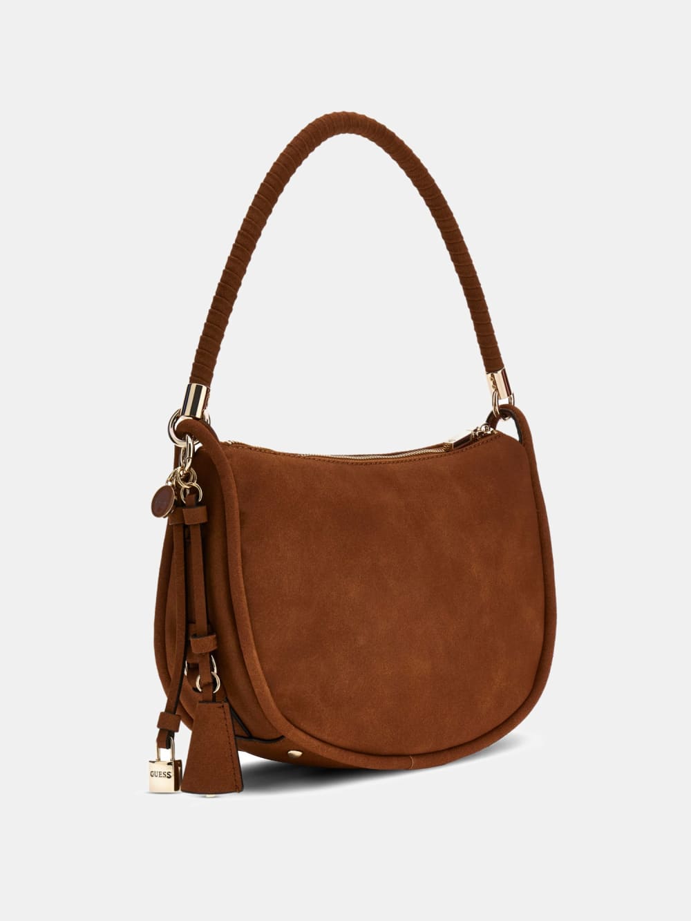 Danya Suede Shoulder  Bag - Guess