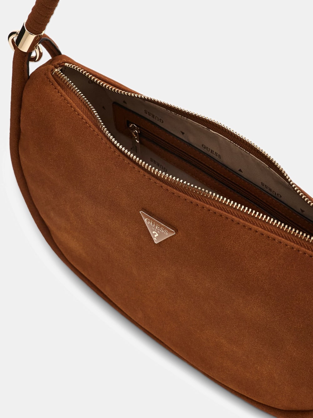 Danya Suede Shoulder  Bag - Guess