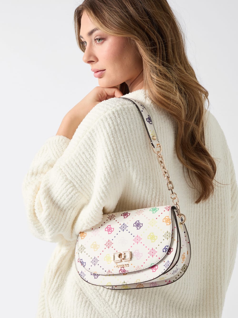 Emelie Logo Shoulder  Bag - Guess