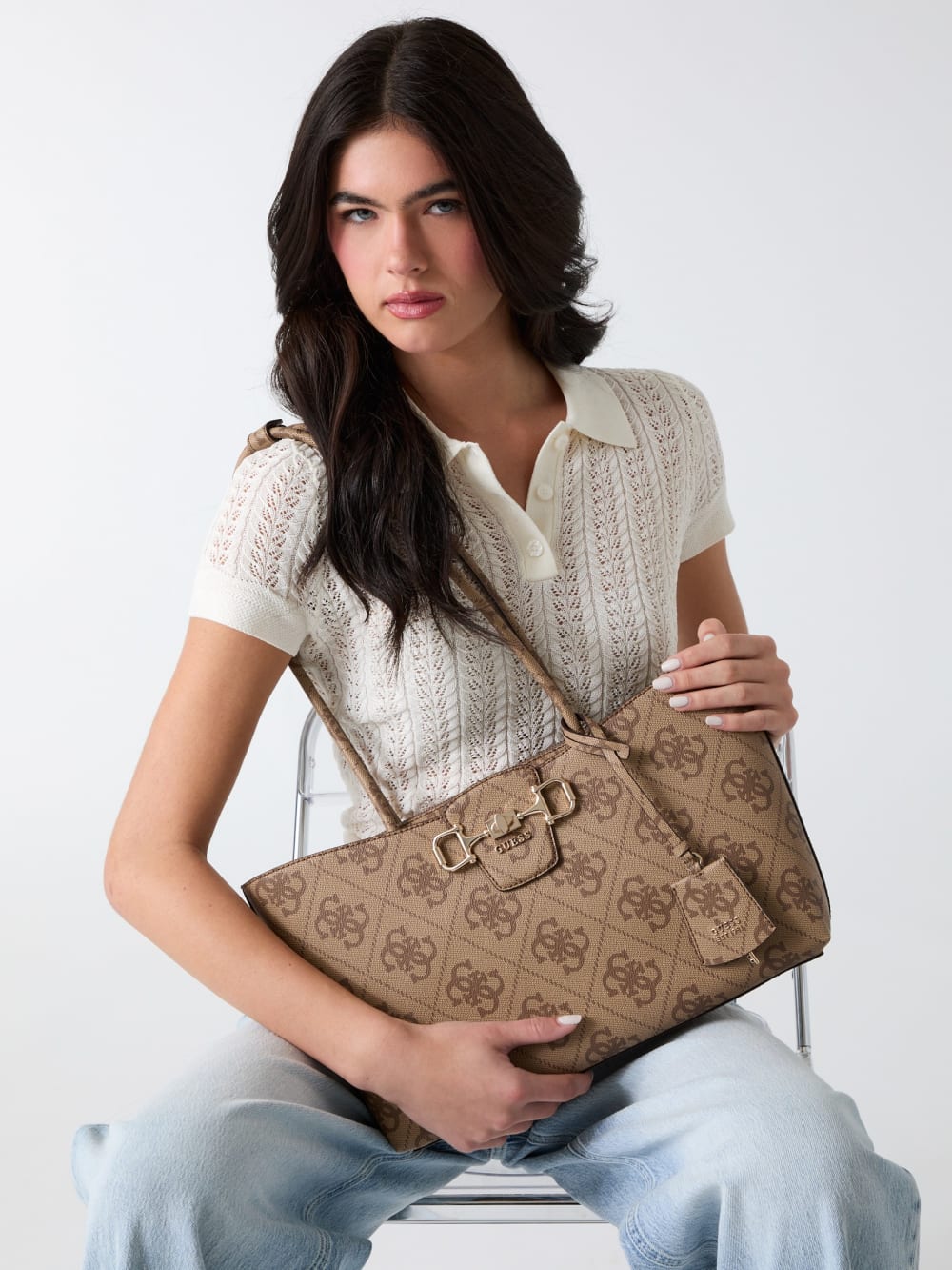 Janie 4G logo tote - Guess