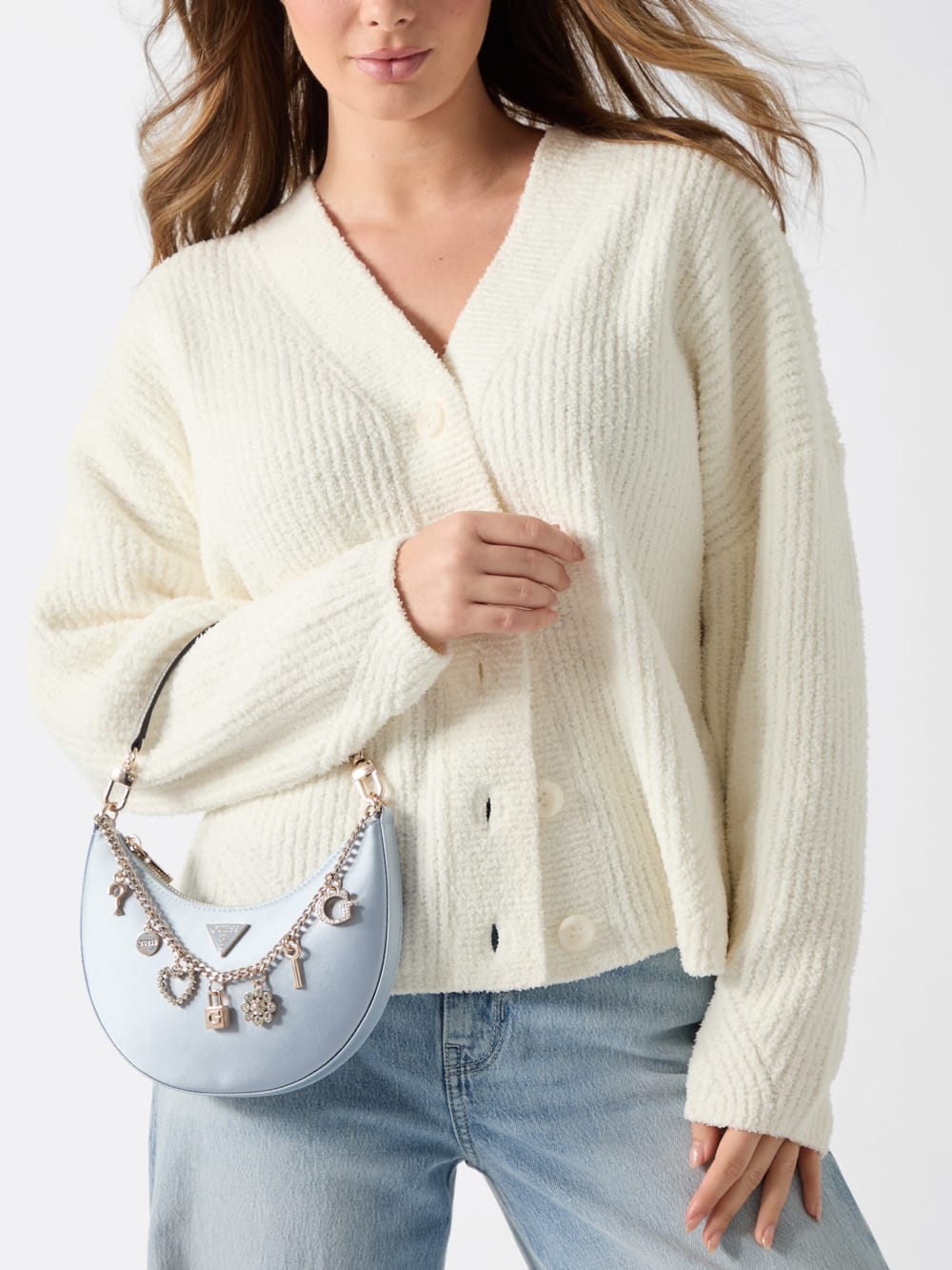Tasmin Charm Appliqu  Hobo Bag - Guess