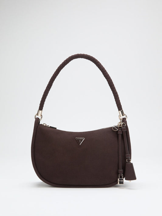 Danya Suede Shoulder  Bag - Guess